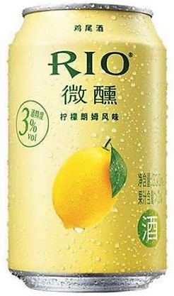 RIO 锐澳 微醺鸡尾酒【柠檬朗姆风味】3% 330ml